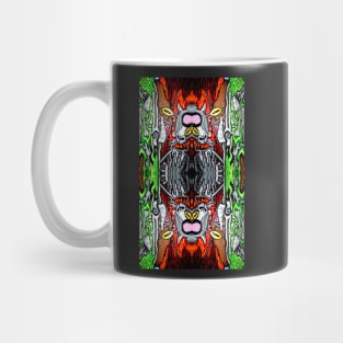 Devil Goat Bus Stop PATTERN Mug